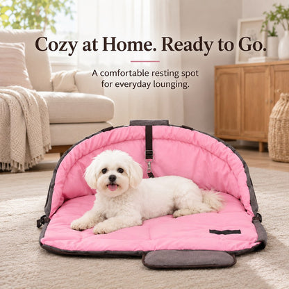 2-in-1 Foldable Dog Travel Bed – Cozy Rest Anywhere
