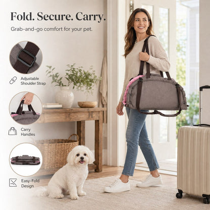 2-in-1 Foldable Dog Travel Bed – Cozy Rest Anywhere