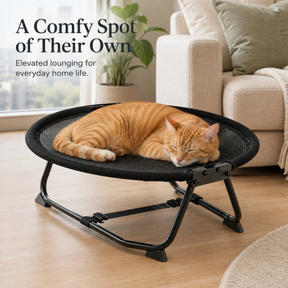 Foldable Elevated Pet Cot – Breathable Raised Bed