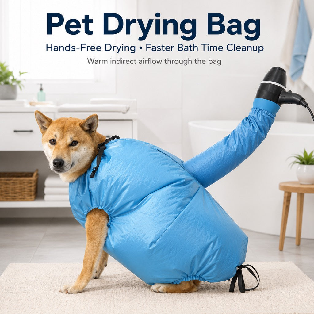 Hands-Free Dog Dryer Bag – Faster Drying, Less Mess