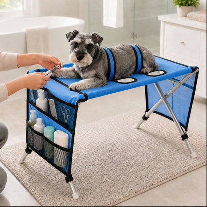 Foldable Pet Grooming Table – 4 Leg Openings