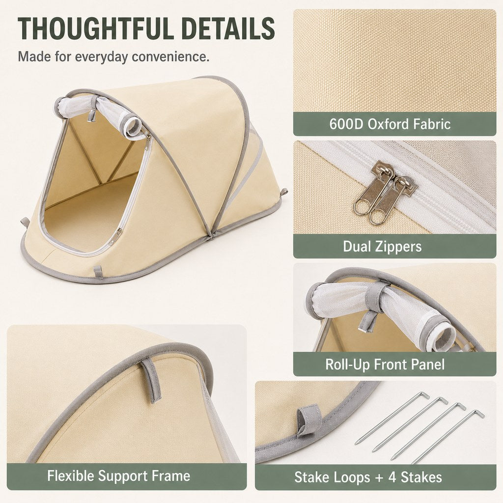 Foldable Pet Tent – Cozy Private Rest Space