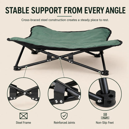 Folding Elevated Pet Cot – Off Cold & Damp Ground