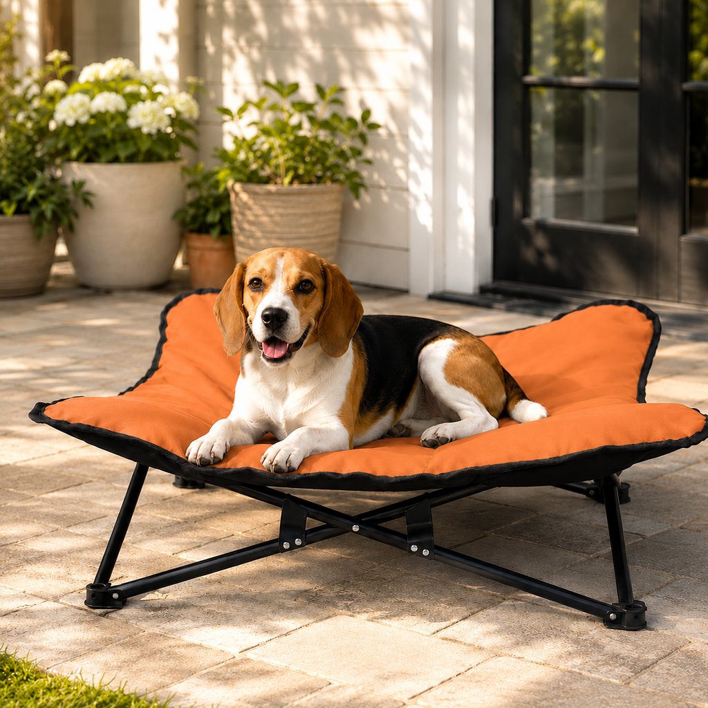 Folding Elevated Pet Cot – Off Cold & Damp Ground