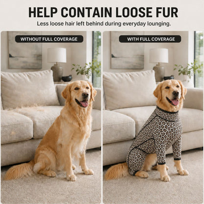 Four-Leg Dog Jumpsuit – Contains Loose Fur & Dirt