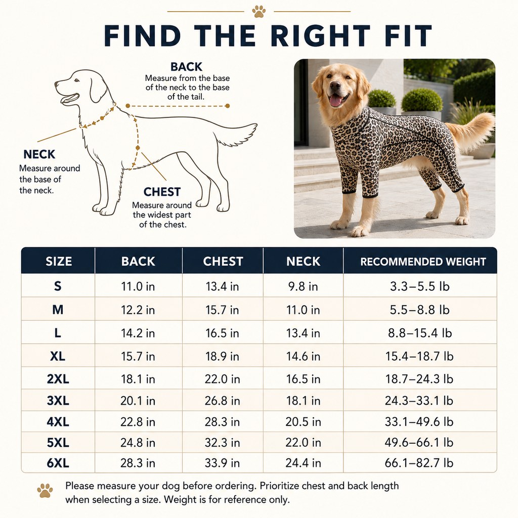 Four-Leg Dog Jumpsuit – Contains Loose Fur & Dirt