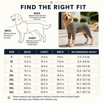 Four-Leg Dog Jumpsuit – Contains Loose Fur & Dirt