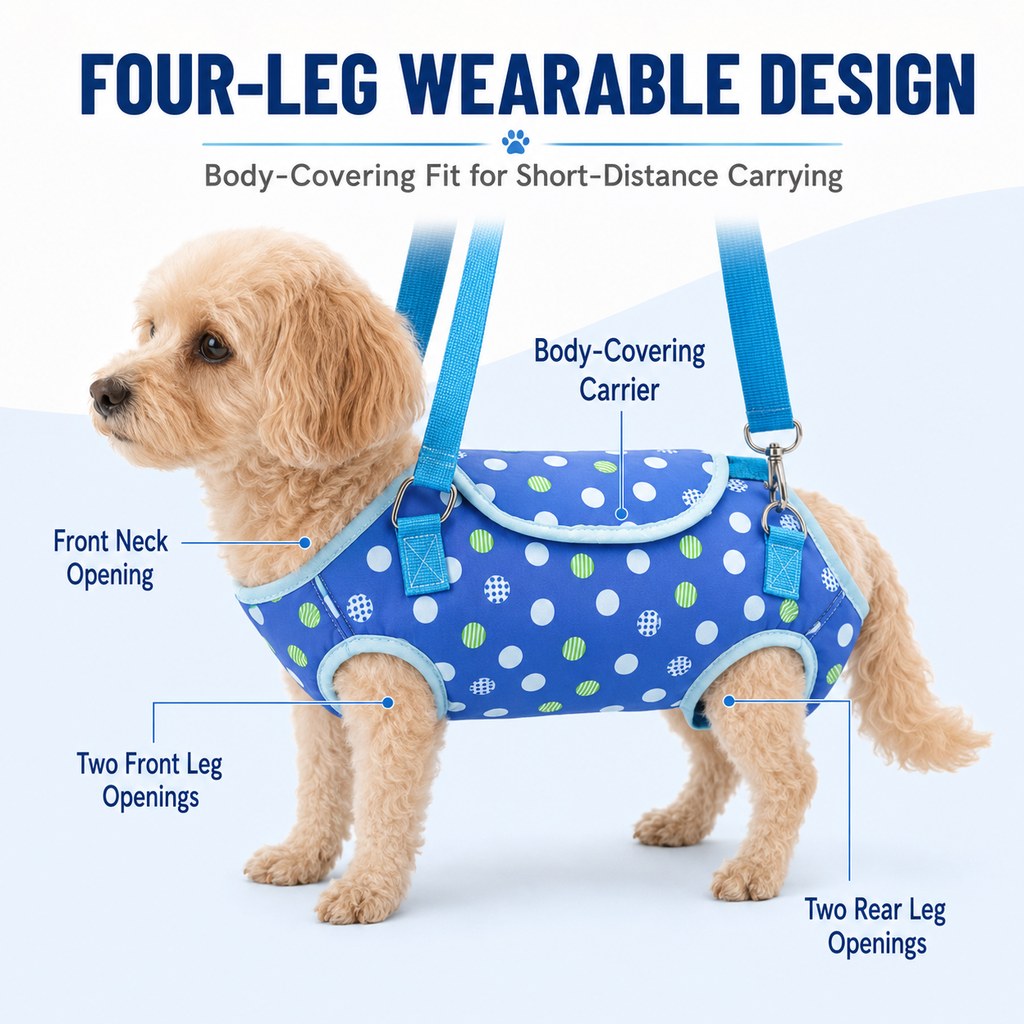 Wearable Pet Carrier Harness – Hands-Free Carry