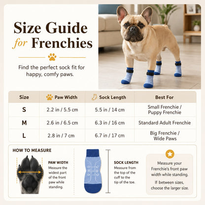 Non-Slip Dog Socks 4-Pack – Better Grip on Smooth Floors