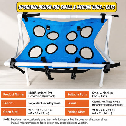 Freestanding Grooming Hammock Stand – Easy Nail Trims