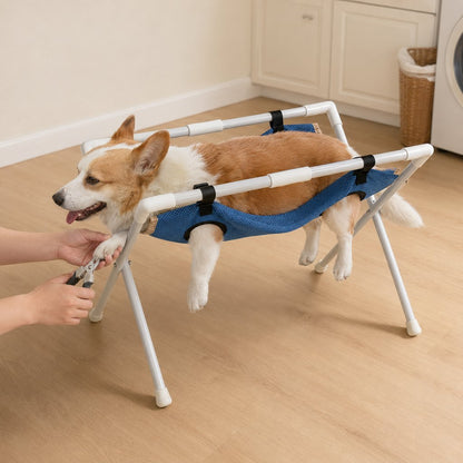 Freestanding Grooming Hammock Stand – Easy Nail Trims