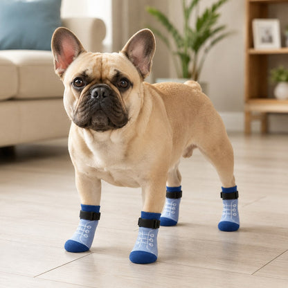 Non-Slip Dog Socks 4-Pack – Better Grip on Smooth Floors