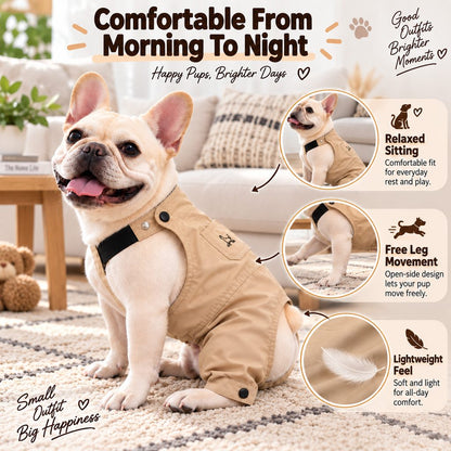 French Bulldog Overalls – Comfy Everyday Outfit