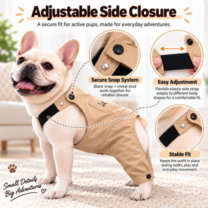 French Bulldog Overalls – Comfy Everyday Outfit