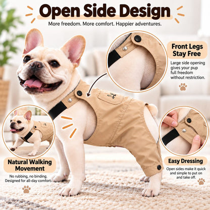 French Bulldog Overalls – Comfy Everyday Outfit