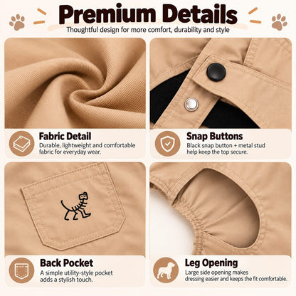 French Bulldog Overalls – Comfy Everyday Outfit