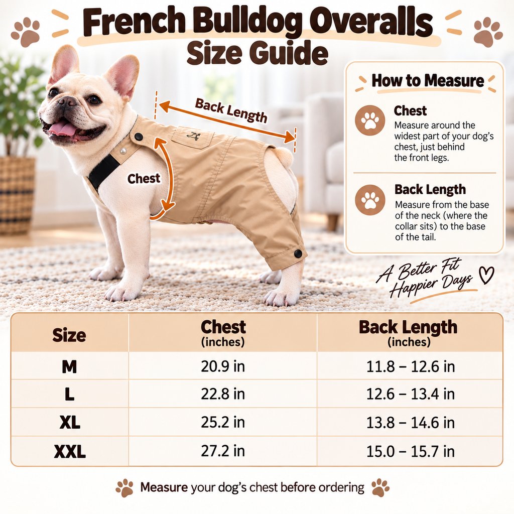 French Bulldog Overalls – Comfy Everyday Outfit