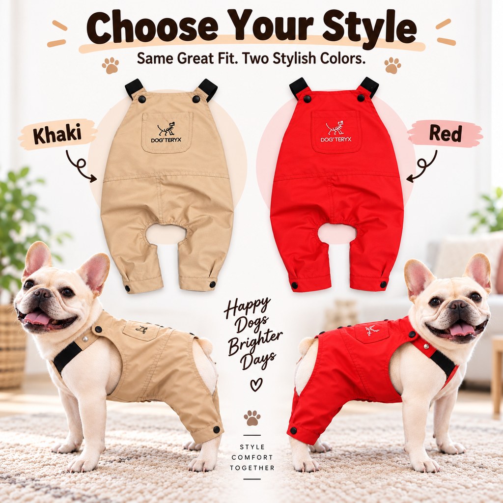 French Bulldog Overalls – Comfy Everyday Outfit