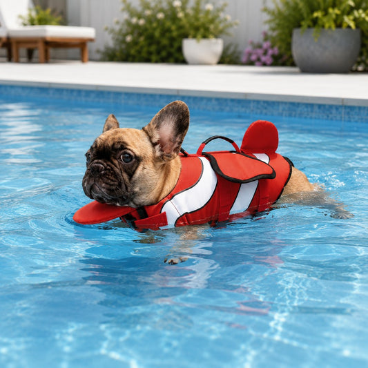 French Bulldog Life Jacket – Flotation with Chin Support