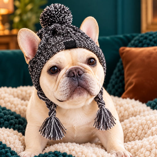 French Bulldog Winter Knit Hat – Ear Openings