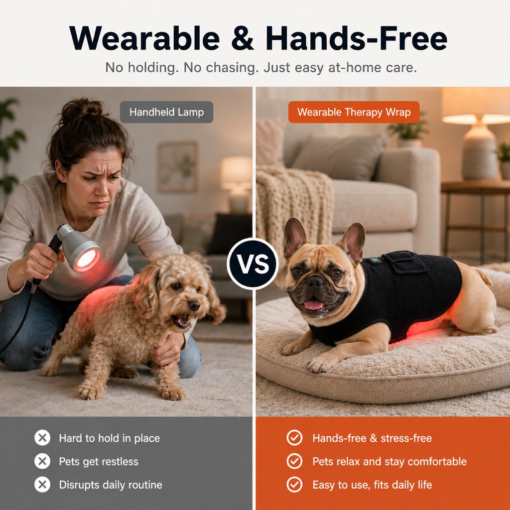 Red Light Comfort Vest – Back & Hip Relief for Frenchies