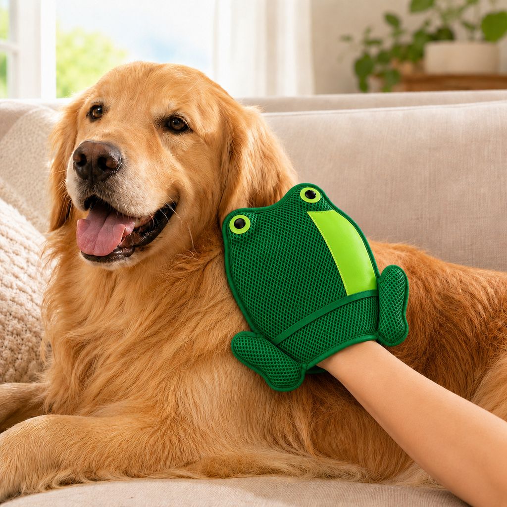 Froggy Pet Hair Removal Mitt – Gentle Deshedding