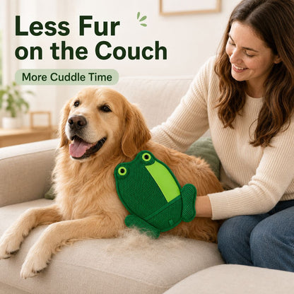 Froggy Pet Hair Removal Mitt – Gentle Deshedding