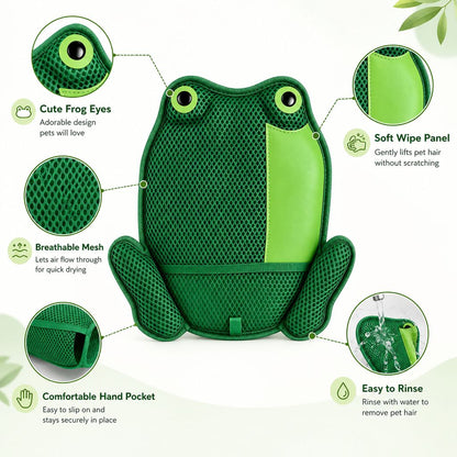 Froggy Pet Hair Removal Mitt – Gentle Deshedding