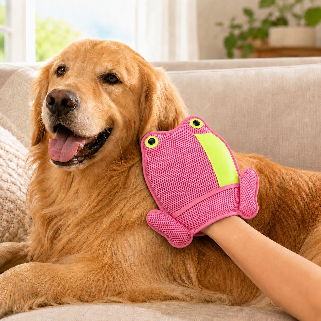 Froggy Pet Hair Removal Mitt – Gentle Deshedding