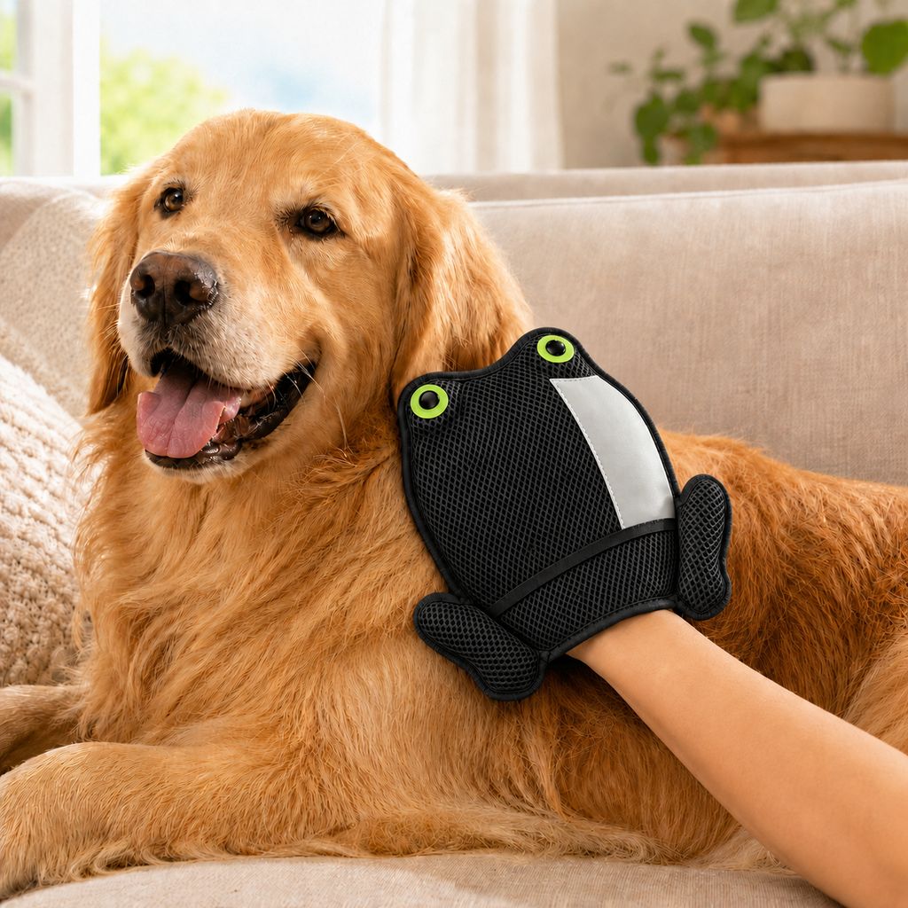Froggy Pet Hair Removal Mitt – Gentle Deshedding