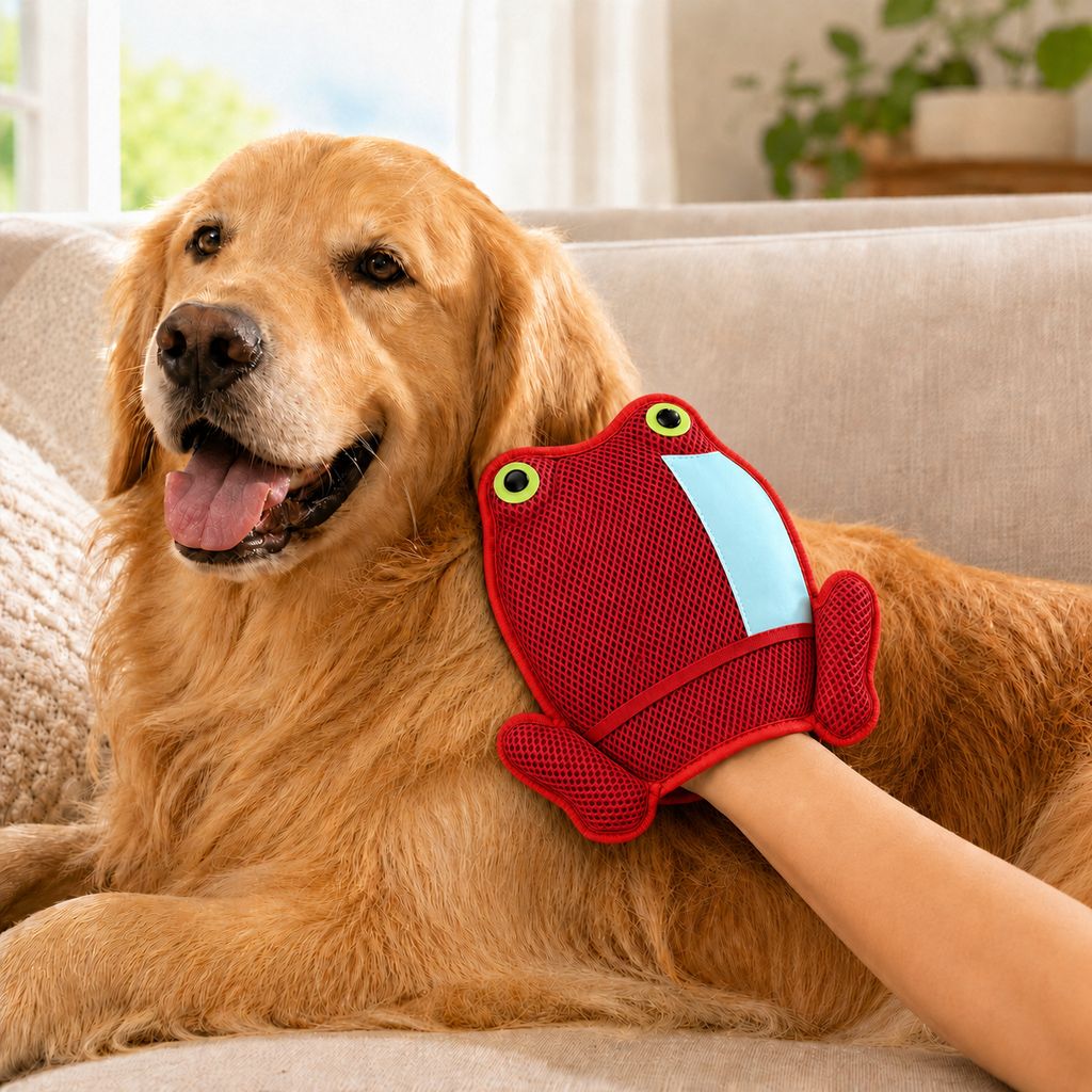 Froggy Pet Hair Removal Mitt – Gentle Deshedding
