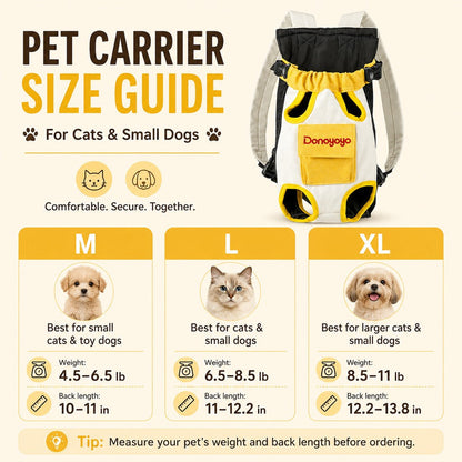 Front-Facing Pet Carrier Backpack – Hands-Free Travel