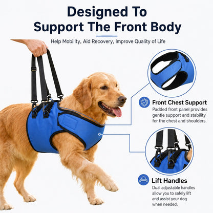 Front Leg Dog Support Harness – Lift Aid for Stairs