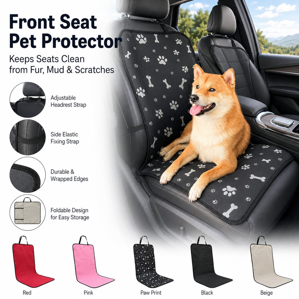 Front Seat Pet Car Cover – Waterproof, Fur-Proof Seats