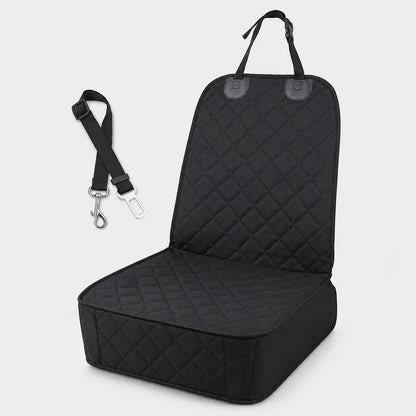 Front Seat Pet Car Cover – Seat Belt Tether Included