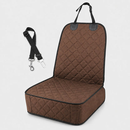Front Seat Pet Car Cover – Seat Belt Tether Included