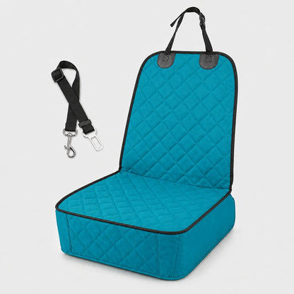 Front Seat Pet Car Cover – Seat Belt Tether Included