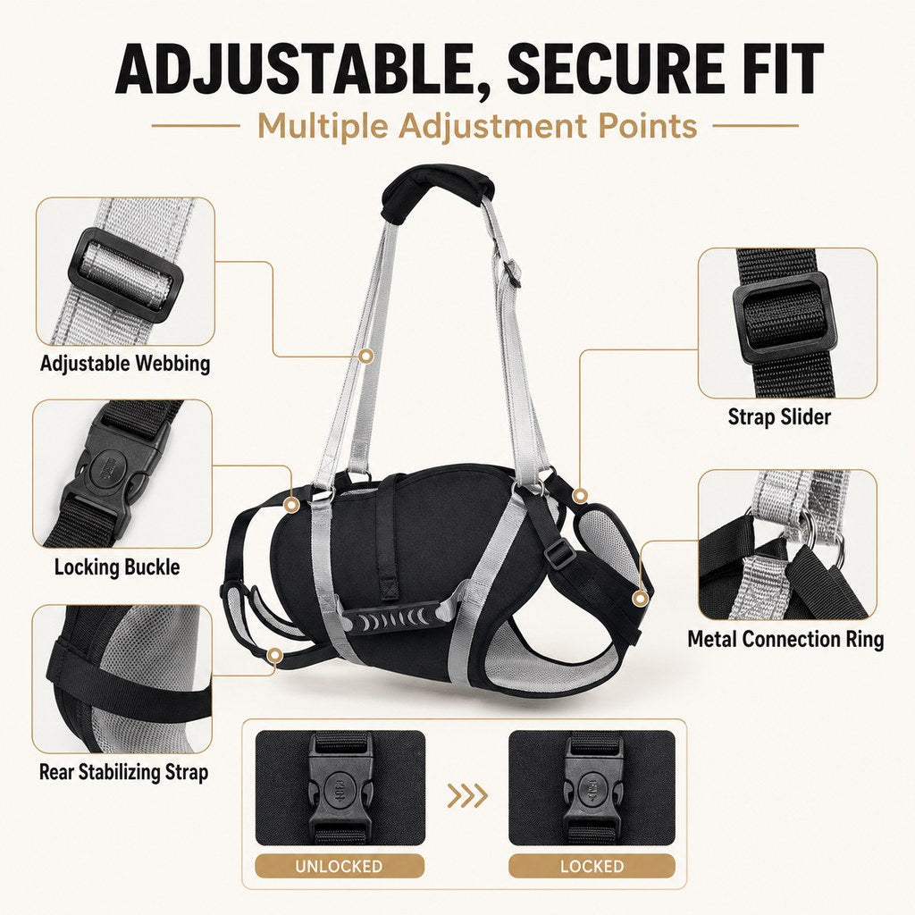Full-Body Lift Harness for Large Dogs – Easier Standing