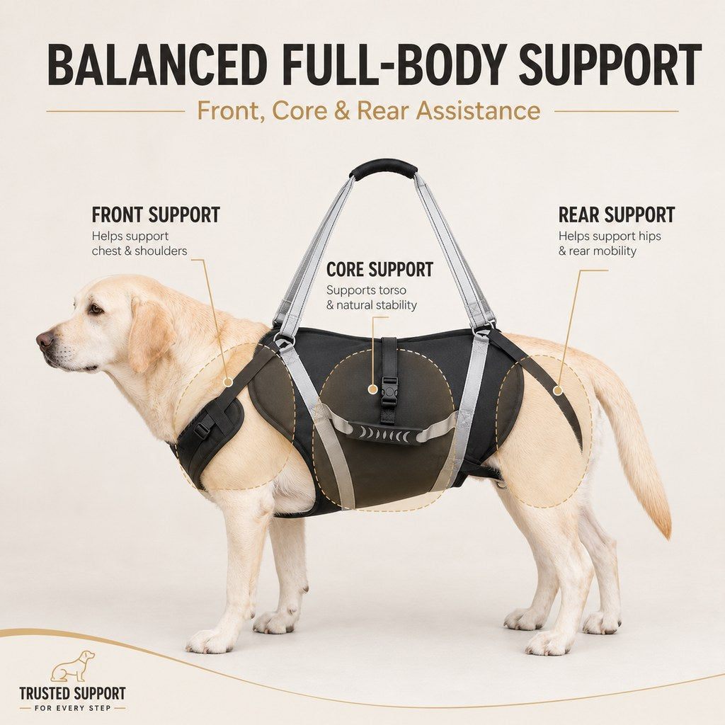 Full-Body Lift Harness for Large Dogs – Easier Standing
