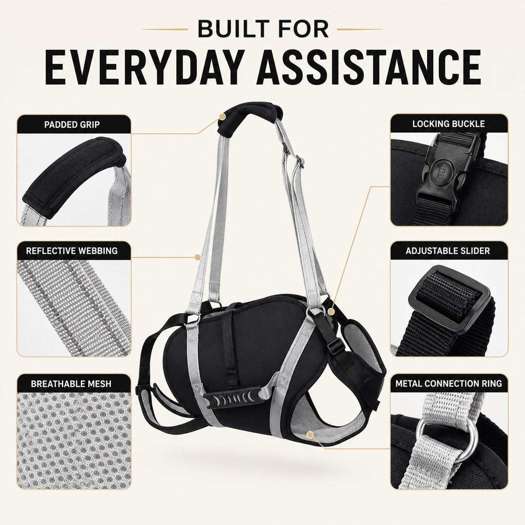 Full-Body Lift Harness for Large Dogs – Easier Standing