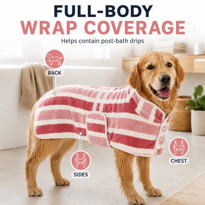 Wearable Dog Drying Towel – Hands-Free & Absorbent