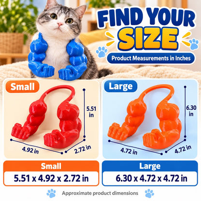 3D Muscle Arms Cat Costume – Funny Photo Prop
