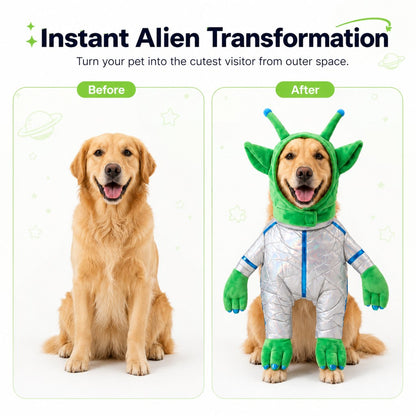 Green Alien Pet Costume – Funny Halloween Look