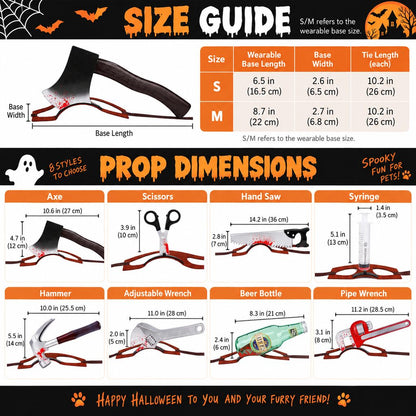 Halloween Pet Headwear – Quick Tie-On Costume Prop