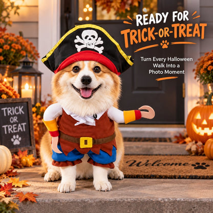 Pirate Dog Costume – Hat & Hook Arms