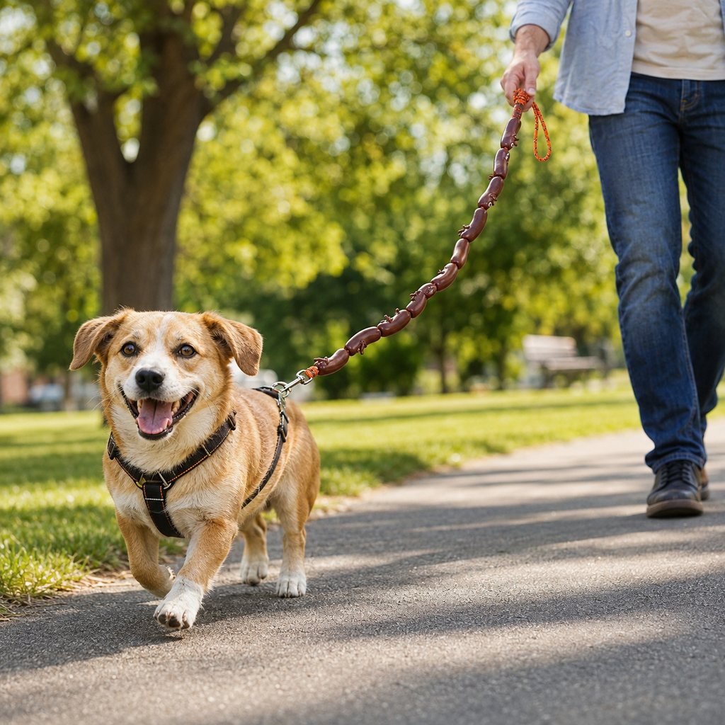 Sausage Link Dog Leash – Funny Anti-Twist Lead