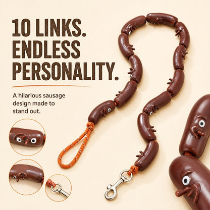 Sausage Link Dog Leash – Funny Anti-Twist Lead