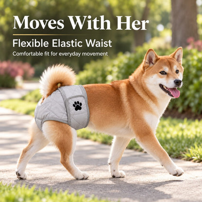 Washable Female Dog Diaper – Heat & Leak Protection