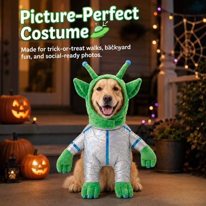 Green Alien Pet Costume – Funny Halloween Look