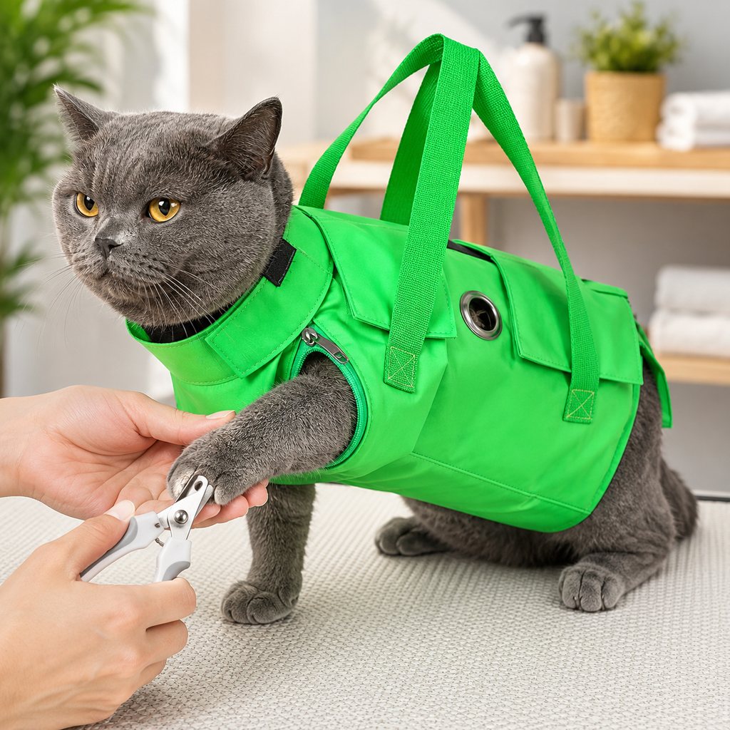 Cat Carrier & Grooming Bag – Easy Paw Access
